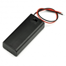 Battery Holder 2xAAA with Cover and Switch